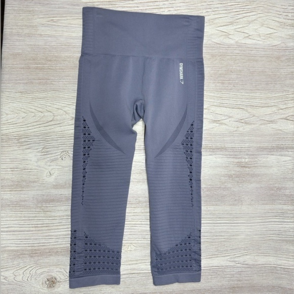 Gymshark Women's‎ Energy Seamless Cutout Leggings in Slate (Size Small) - Picture 5 of 10
